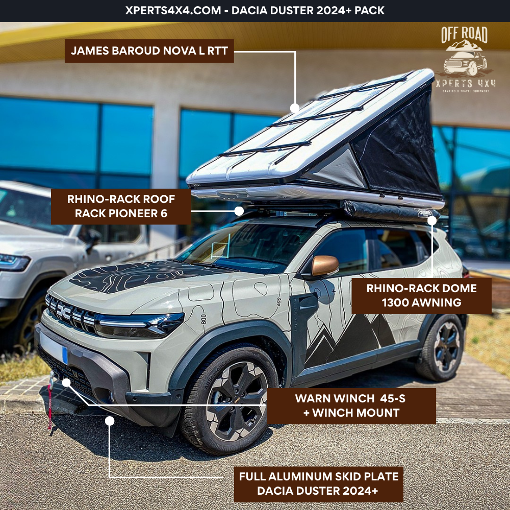 dacia duster dachträger für dachzelt Pack Adventure 4x4 - Dacia Duster 2024+