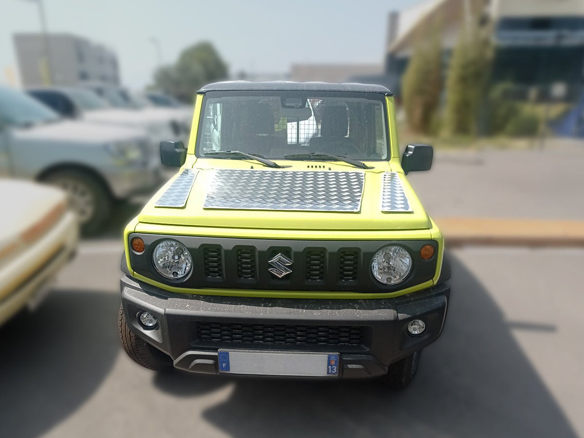 Protection capot aluminium strié 2mm Suzuki Jimny 2018+ N4-Offroad - Suzuki Jimny 2018+