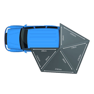 Auvent 270° Autoportant Overland BULLFACE sur Xperts4x4 Accessoires 4x4 Off-Road