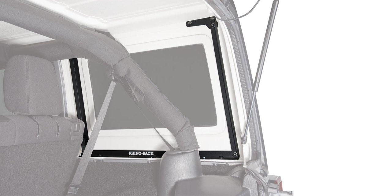 Kit 3 barres de toit noire 1500mm RCL Backbone Heavy Duty Jeep Wrangler JK 2011-2019 - RHINO-RACK - Jeep JK