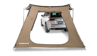 Paroi/mur trapézoïdale avec Porte - Auvent Batwing/Sunseeker RHINORACK sur Xperts4x4 Accessoires 4x4 Off-Road