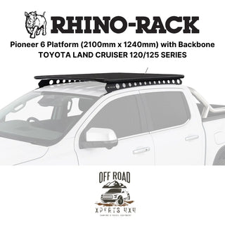 Kit Galerie de Toit 2100x1240mm avec Backbone Toyota Land Cruiser 120/125 RHINO-RACK sur Xperts4x4 Accessoires 4x4 Off-Road