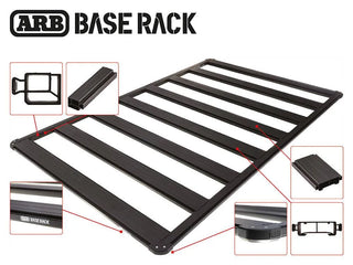 Kit Galerie de toit Toyota Hilux 1997 à 2005 Double Cab - ARB Baserack sur Xperts4x4 Accessoires 4x4 Off-Road