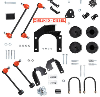 Kit de Suspension OME Jeep Wrangler JK +100mm Rehausse sur Xperts4x4 Accessoires 4x4 Off-Road