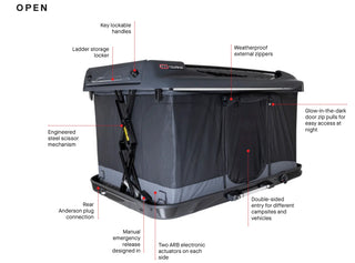 Tente de toit Altitude Electrique ARB sur Xperts4x4 Accessoires 4x4 Off-Road