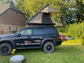 Tente de toit BOSS avec barres de toit Campboss 4x4 2330mm x 1480mm sur Xperts4x4 Accessoires 4x4 Off-Road