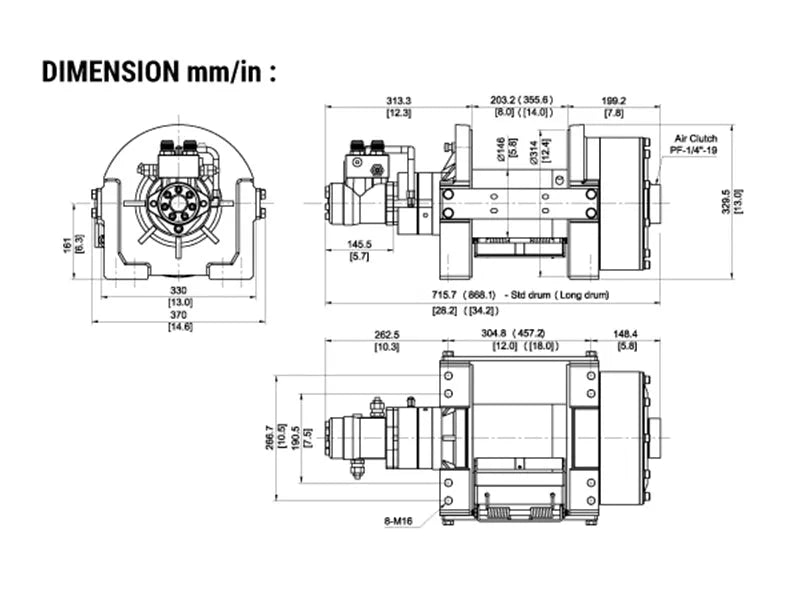 Treuil COMEUP BISON 20 HYDRAULIQUE - 9.07T | OFFROAD & DÉPANNAGE - BYD Shark 2024+