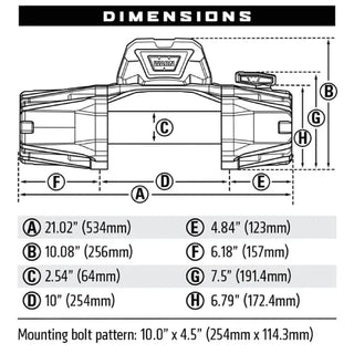 Treuil WARN VR-EVO 10S - 4.5T avec Câble Synthétique sur Xperts4x4 Accessoires 4x4 Off-Road