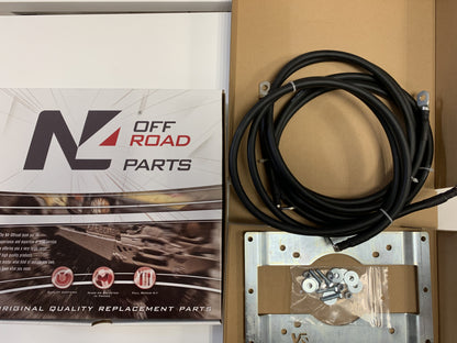 Kit support spécifique de fixation déport 3 mètres pour boitier relais de treuil Warn VR Evo Zeon Tabor N4-Offroad sur Xperts4x4 Accessoires 4x4 Off-Road