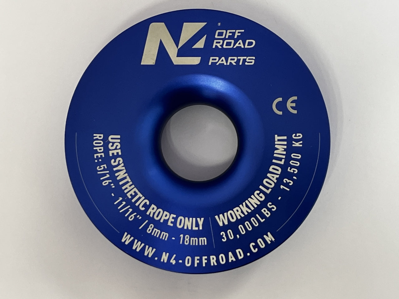 Anneau de treuillage 13.5T en aluminium anodisé bleu N4-Offroad sur Xperts4x4 Accessoires 4x4 Off-Road