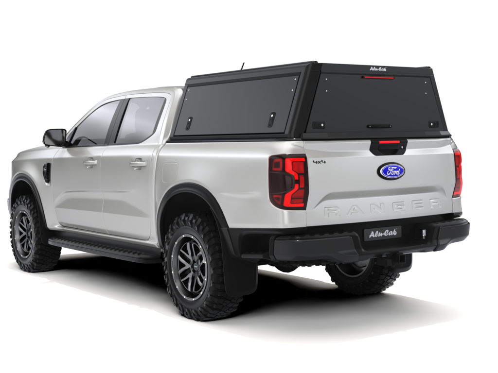 Hardtop Alu-Cab "Guard" pour Ford Ranger/Raptor 2023+ Double-Cab, robuste et en aluminium, adapté aux modèles Next Gen.