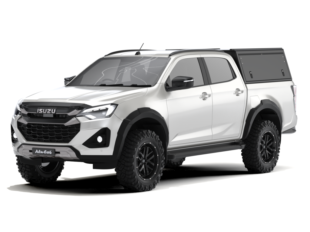 Hardtop Alu-Cab "Guard" pour Isuzu D-Max 2020+ Double-Cab, en aluminium, montage robuste et design élégant adapté au véhicule.