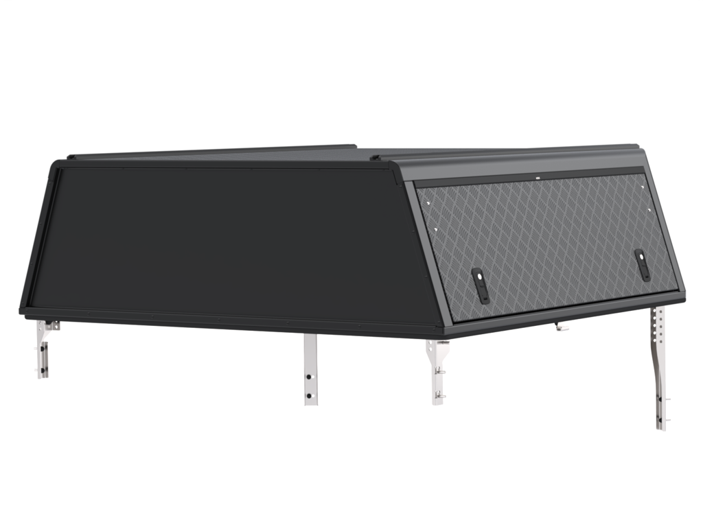 Hardtop Alu-Cab "Guard" pour Isuzu D-Max 2020+ double-cab, robuste et en alu, adapté pour véhicule utilitaire.