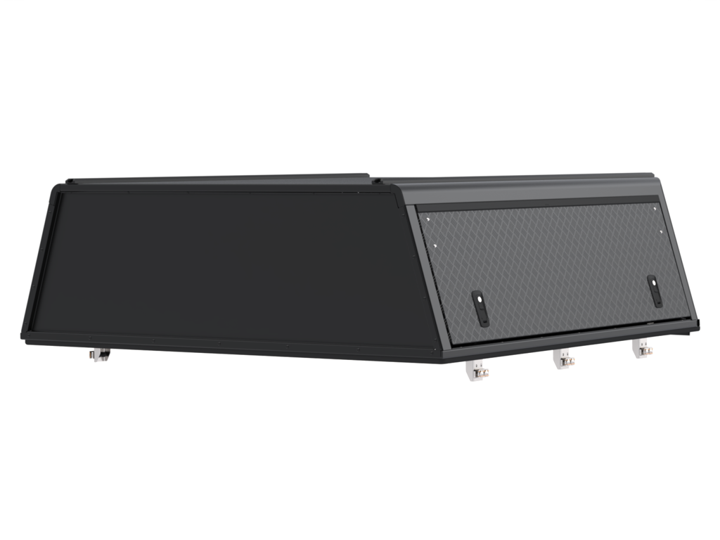 Hardtop Alu-Cab "Guard" pour Toyota Tacoma 2016-2023, version Texture, robuste et durable, conçu pour le véhicule.