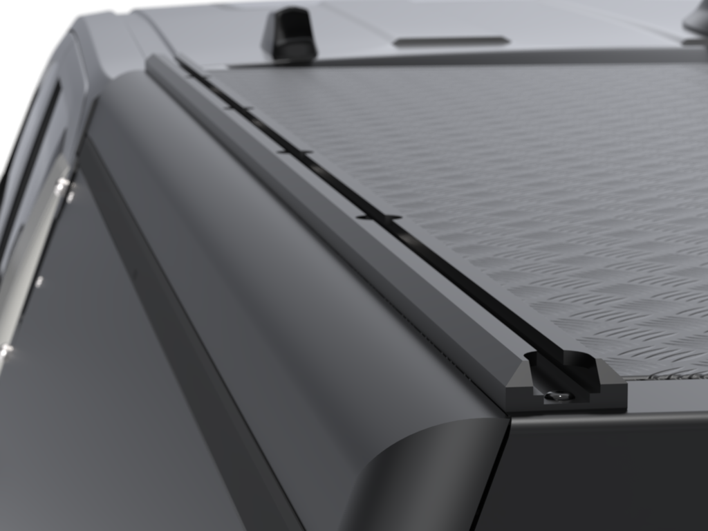 Hardtop Alu-Cab "Guard" pour Toyota Tacoma 2024+ en aluminium, version lisse, solide et résistant, adapté à la cabine.