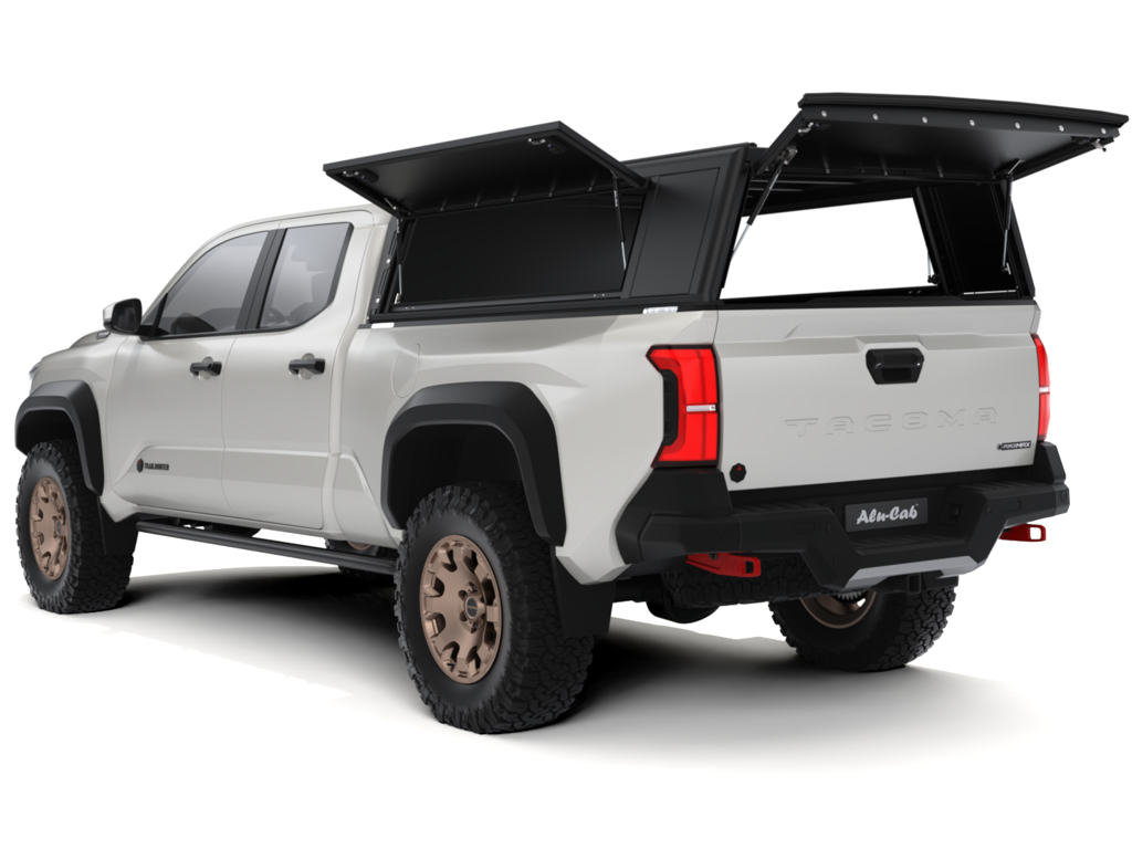 Hardtop Alu-Cab "Guard" pour Toyota Tacoma 2024+, version lisse, robuste et léger, conçu pour un usage tout-terrain.