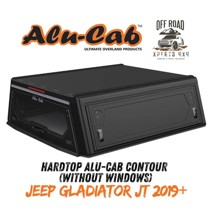 Hardtop aluminium noir pour Jeep Gladiator JT 2019+ de la marque Alu-Cab Contour, robuste et design.