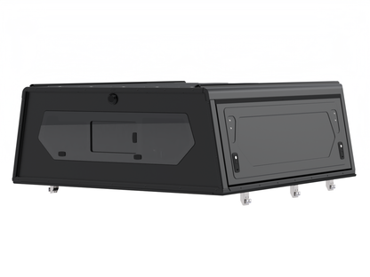 Hardtop Alu-Cab Contour en aluminium noir pour Jeep Gladiator JT 2019+, robuste et résistant.