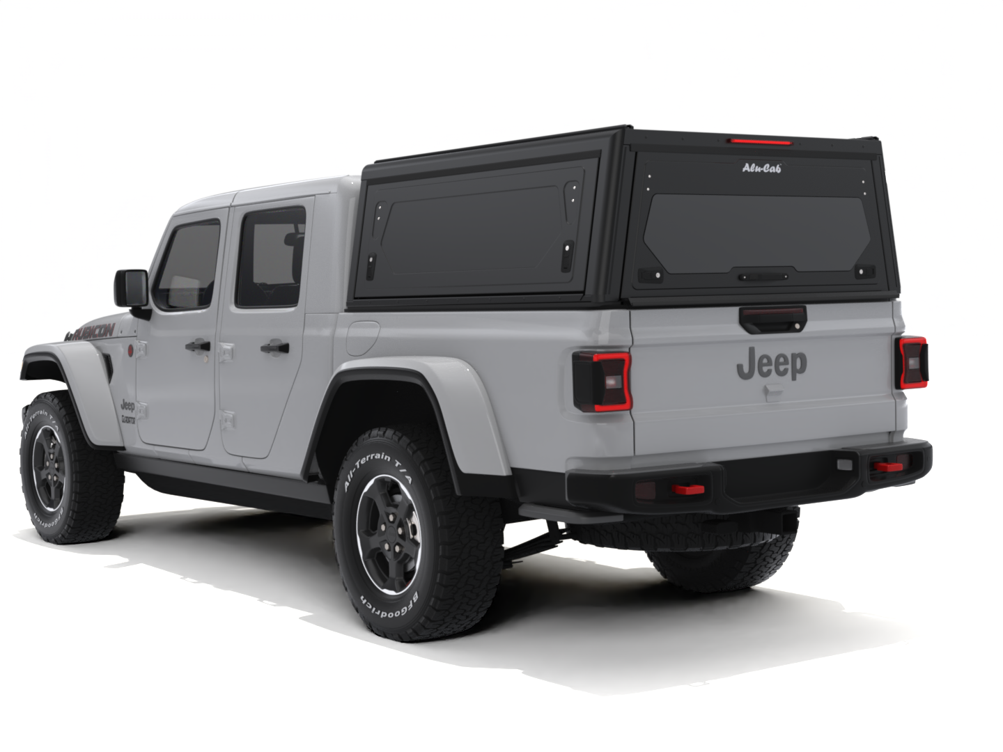 Hardtop Jeep Gladiator JT Alu-Cab Contour en aluminium noir, robuste et durable pour modèles 2019+