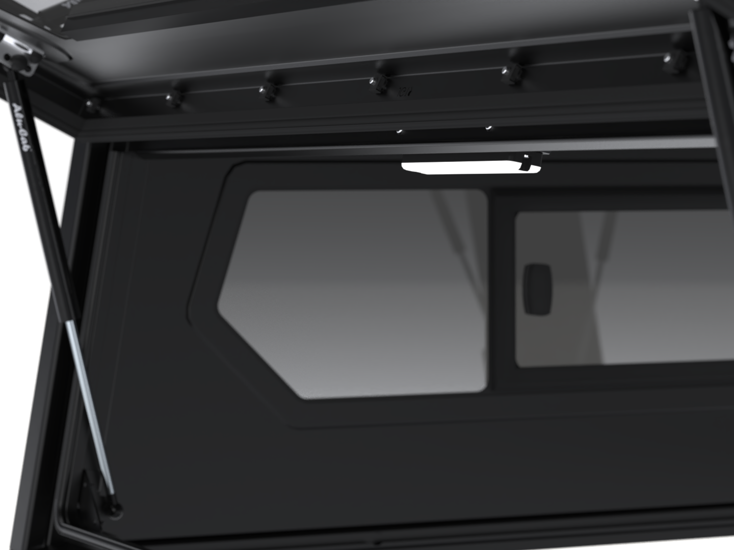 Hardtop en aluminium noir pour Jeep Gladiator JT 2019+ de la marque Alu-Cab Contour, robuste et résistant en aluminium noir.