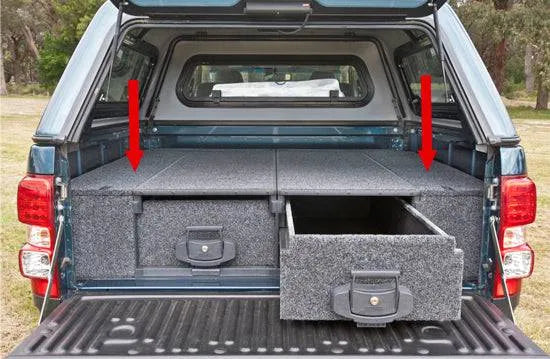 Kit Finition Tiroirs ARB Ford Ranger/Raptor 2012-2022 Double Cab sur Xperts4x4 Accessoires 4x4 Off-Road