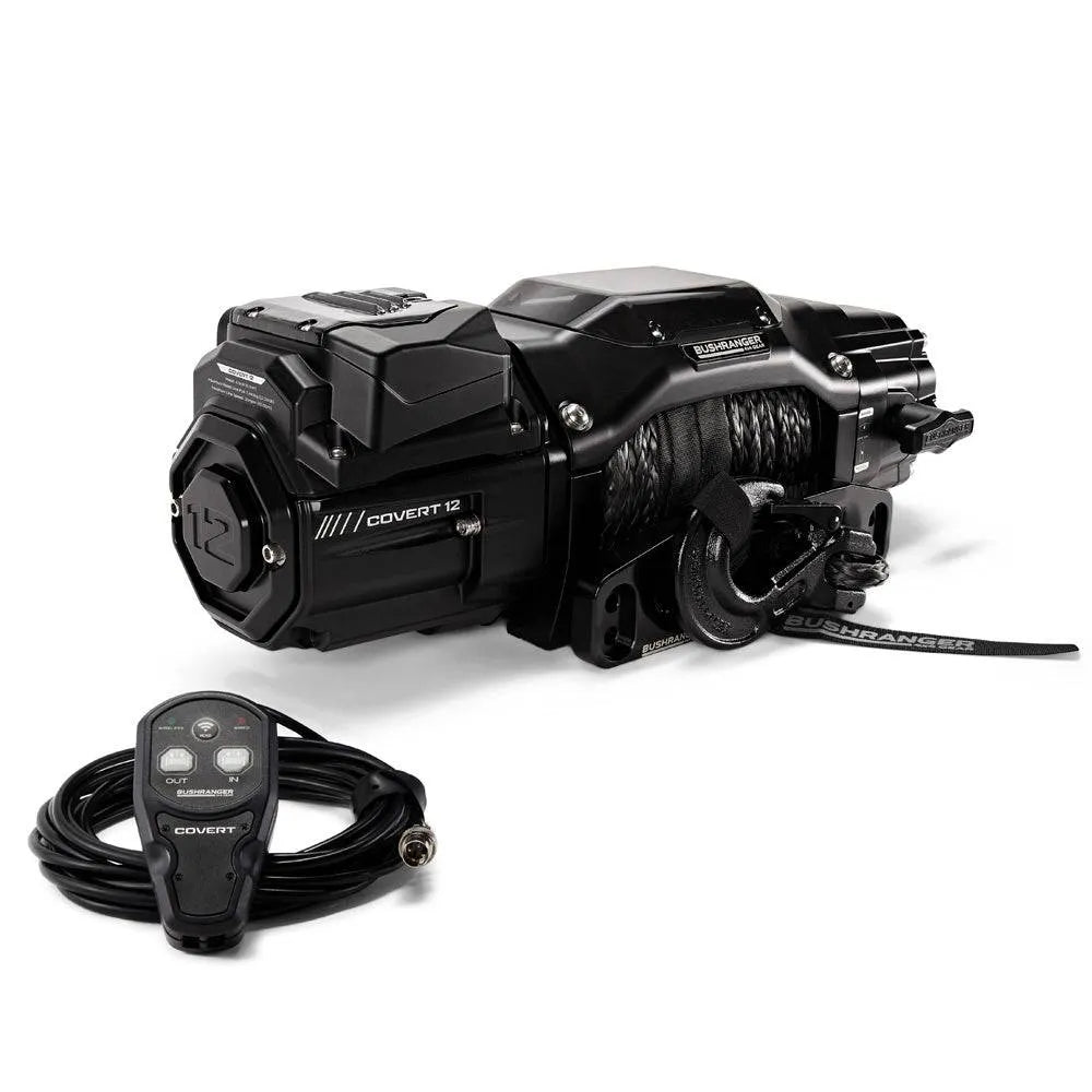 Treuil COVERT 12S Bushranger | 12V | 5443 KG | Synthetique sur Xperts4x4 Accessoires 4x4 Off-Road