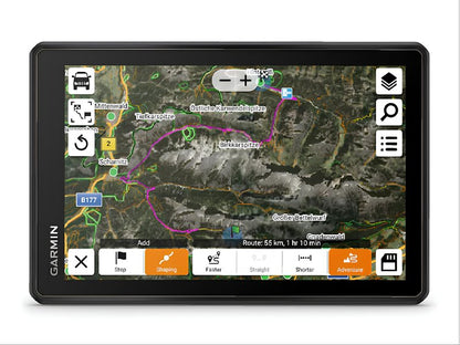 GPS GARMIN Tread 2 Overland Edition, carte satellite et itinéraire