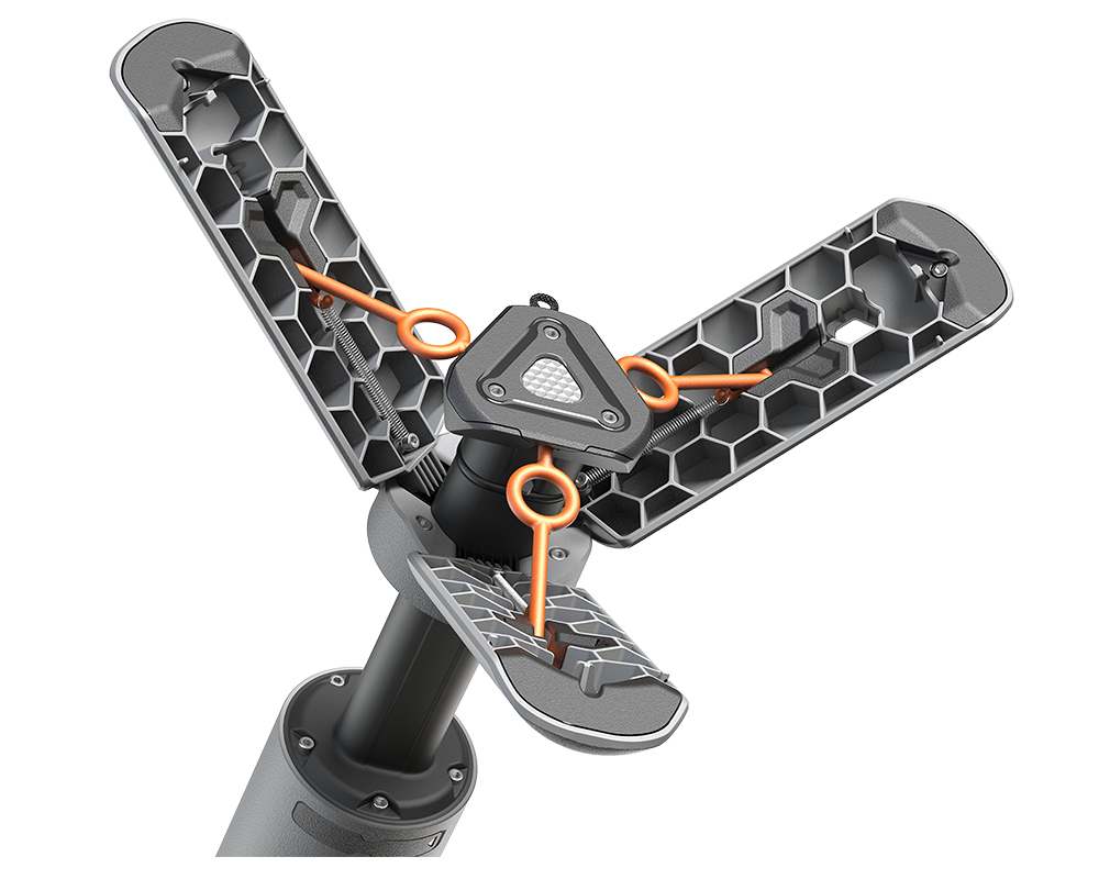 OuTask Lampe Télescopique LED Outdoor 720° - Jaune Désert sur Xperts4x4 Accessoires 4x4 Off-Road
