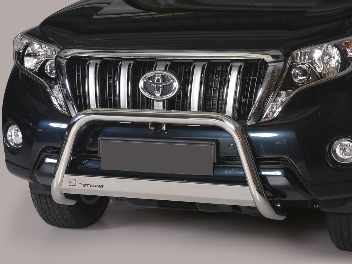 Pare-buffle MISUTONIDA4X4 en inox poli Ø63 mm pour Toyota Land Cruiser J150 2014-2017
