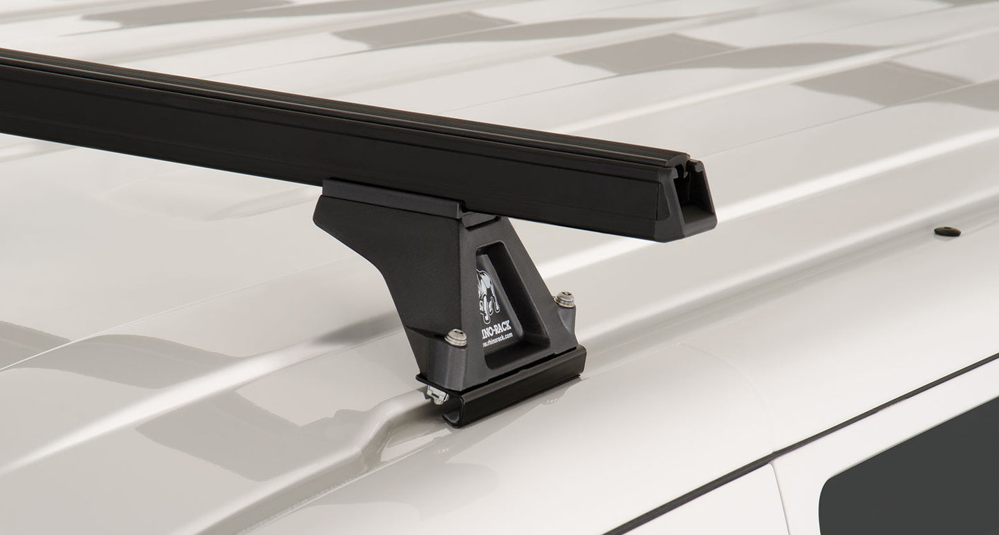 Kit 3 Barres de Toit Heavy Duty 1500mm Noir Rhino-Rack VW T5/T6 sur Xperts4x4 Accessoires 4x4 Off-Road