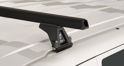 Kit 3 Barres de Toit Heavy Duty 1500mm Noir Rhino-Rack VW T5/T6 sur Xperts4x4 Accessoires 4x4 Off-Road