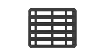 Galerie de toit RHINO-RACK pour Hardtops Alu-cab Extra Cab, robuste avec barres transversales en aluminium.