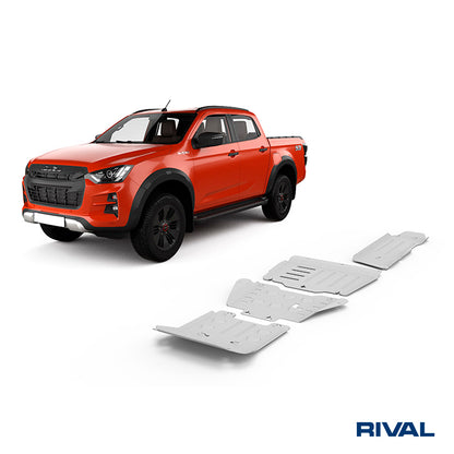 Kit Blindage Alu 6mm Rival4x4 Isuzu D-Max 2020+ sur Xperts4x4 Accessoires 4x4 Off-Road