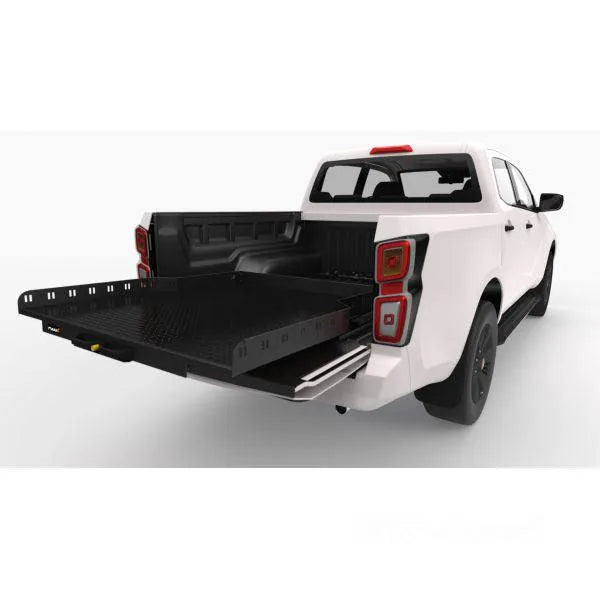 Plateau coulissant RUUUD pour Ford Ranger/Raptor 2023+ Next Gen, sans perçage, installation facile, robuste et sécuritaire.