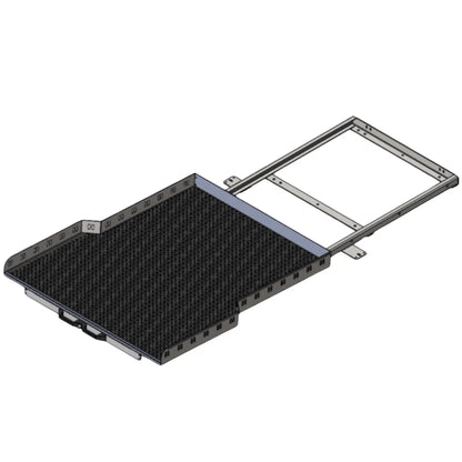 Plateau coulissant RUUUD pour Ford Ranger Raptor 2023+ Next Gen sans perçage, installation facile, robuste et sécurisé.