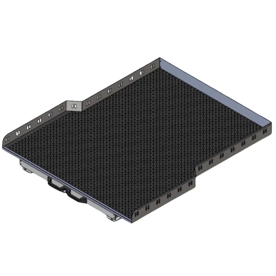 Plateau coulissant RUUUD pour Ford Ranger Raptor 2023+ Next Gen, sans perçage, installation facile, robuste et pratique.