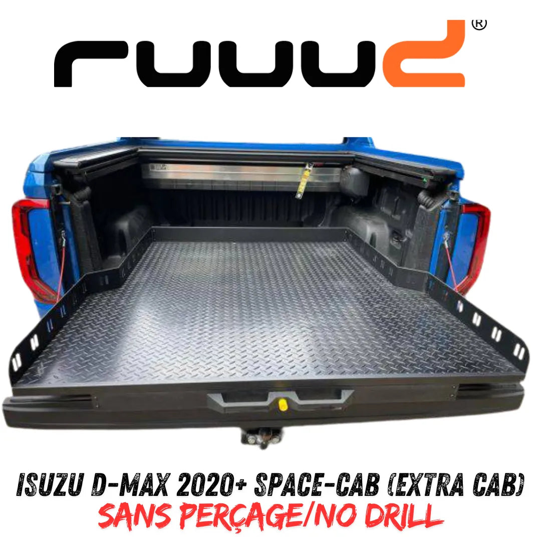 Plateau Coulissant RUUUD Isuzu D-Max 2020+ Space-Cab | Installation Sans Perçage sur Xperts4x4 Accessoires 4x4 Off-Road