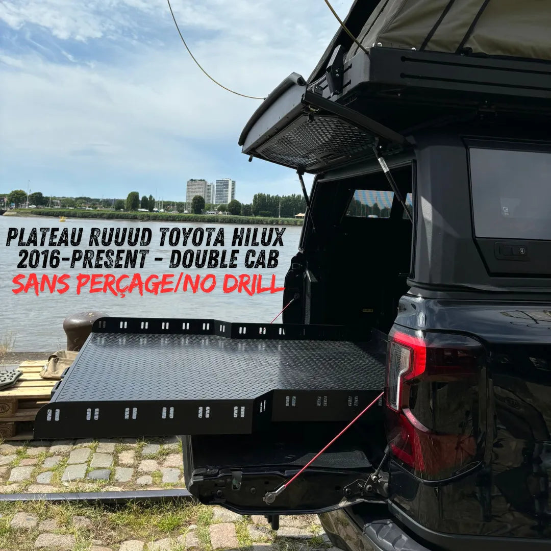 Plateau Coulissant RUUUD Toyota Hilux REVO 2016 a Present Double Cab (Sans Perçage) sur Xperts4x4 Accessoires 4x4 Off-Road