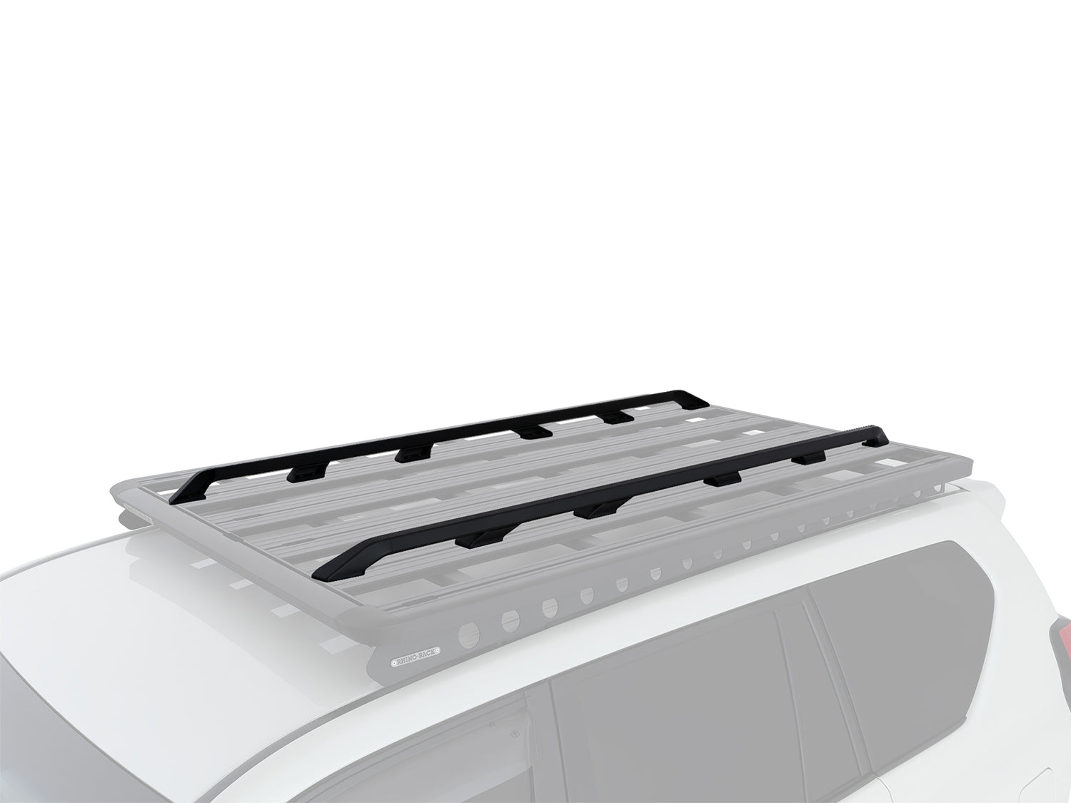 Rails latéraux de 1900mm pour galerie Pioneer 6 de Rhino-Rack, accessoires robustes pour rack de toit.
