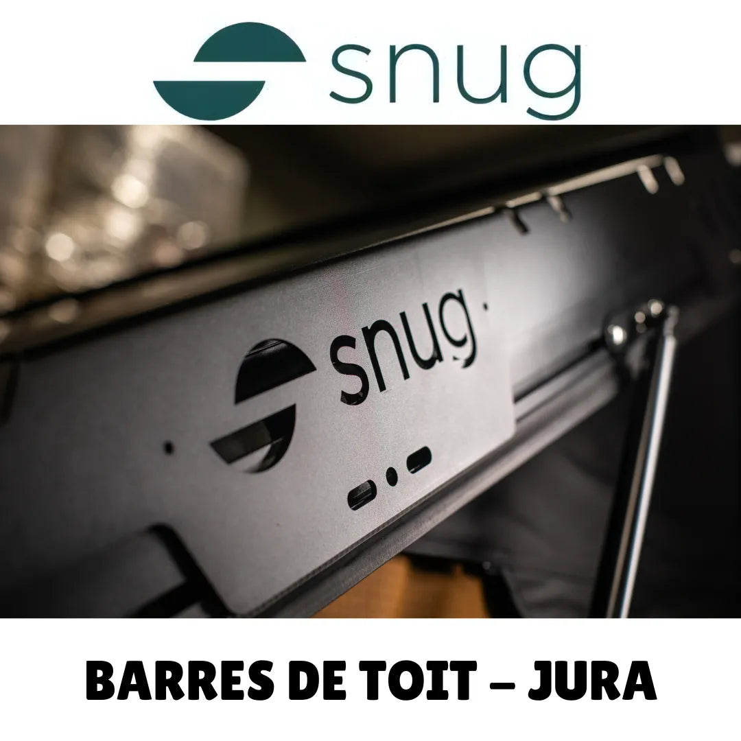 Kit Barres de Portage Tente de Toit SNUG JURA sur Xperts4x4 Accessoires 4x4 Off-Road