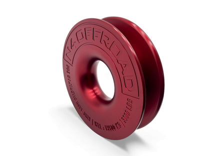 Anneau de treuillage alu 13.5T Ø148mm rouge avec etui N4-Offroad sur Xperts4x4 Accessoires 4x4 Off-Road