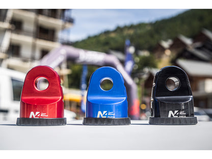 Arrêt de corde 8T en aluminium anodisé rouge pour fixation manille N4-Offroad sur Xperts4x4 Accessoires 4x4 Off-Road