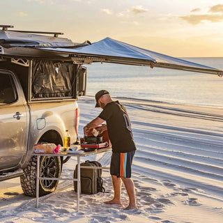 Auvent 270° Alu-Cab - 2,6m  Autoportant & Résistant sur Xperts4x4 Accessoires 4x4 Off-Road