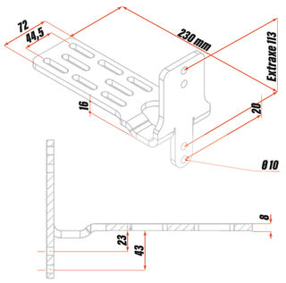 Auvent 270° XL - Rockalu 450 Autoportant (GEN 2) avec LED  DROITE sur Xperts4x4 Accessoires 4x4 Off-Road