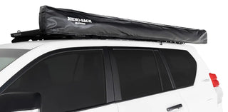 Auvent circulaire 270° RHINORACK Batwing 2.5m (version gauche) - avec fixations STOW IT sur Xperts4x4 Accessoires 4x4 Off-Road