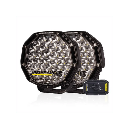 2x Phares 9" Spot Bushranger Night Hawk SR (Faisceau inclus) sur Xperts4x4 Accessoires 4x4 Off-Road
