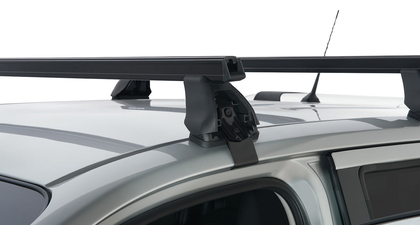 Kit 2 barres de toit Heavy Duty noire 1250mm série 2500 Nissan Navara NP300 2015-2021 - RHINO-RACK sur Xperts4x4 Accessoires 4x4 Off-Road