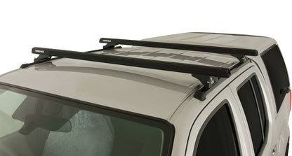 Kit 2 barres de toit noire 1375mm Heavy Duty RLTP Trackmount Nissan Navara D40 2005-2015 - RHINO-RACK sur Xperts4x4 Accessoires 4x4 Off-Road
