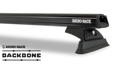 Kit de 2 barres de toit noires RHINO-RACK Backbone Heavy Duty pour Jeep Wrangler JK 2011-2019, longueur 1500mm.