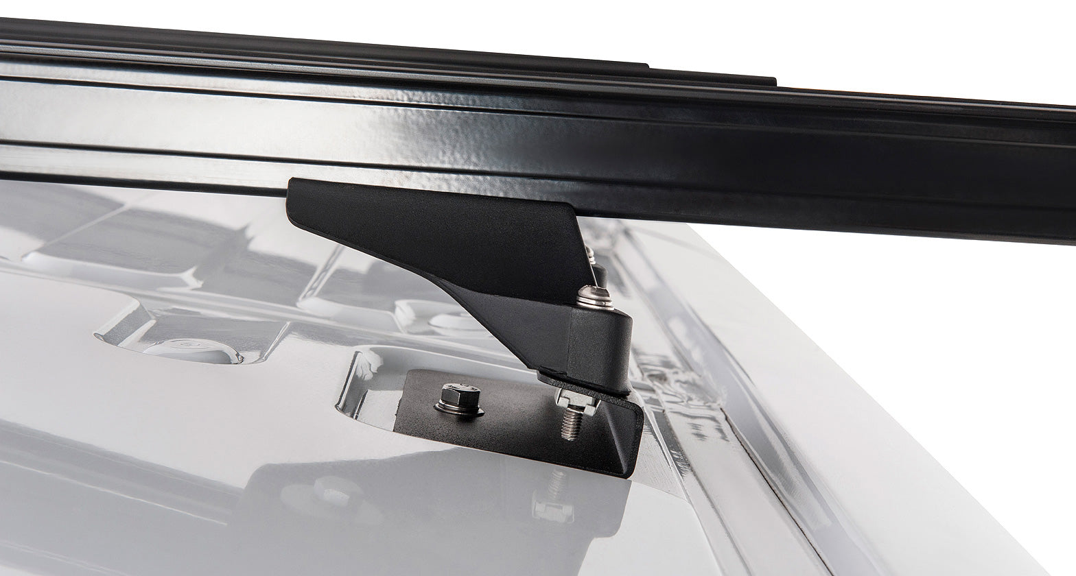 Kit 2 barres de toit noire Heavy Duty 1800mm avec pieds RLTP Ford Transit 2014+ - RHINO-RACK sur Xperts4x4 Accessoires 4x4 Off-Road